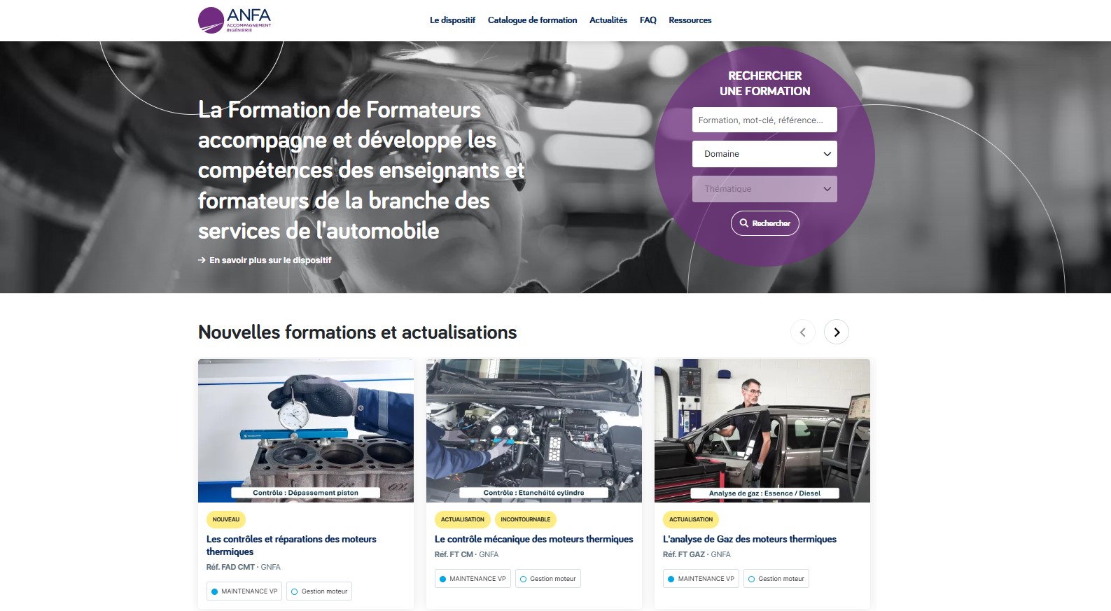 F2F site dédié