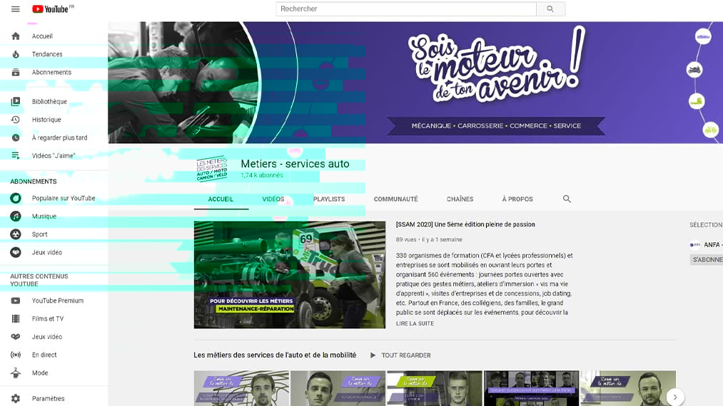 Chaîne youtube